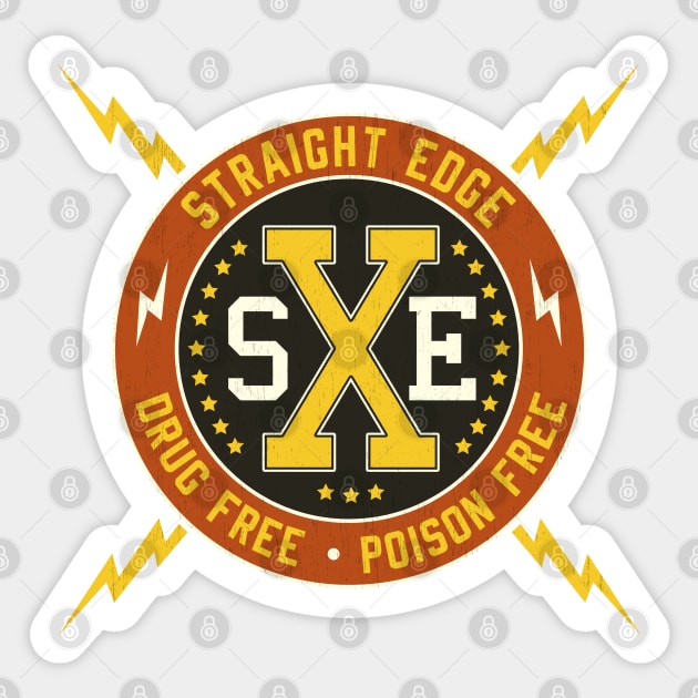 Straight Edge Sticker by SunsetSurf